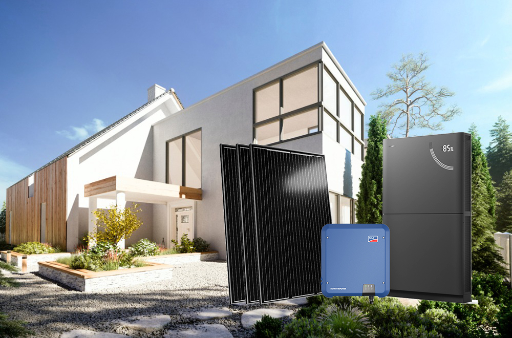 Photovoltaikanlage mit Stromspeicher Komplettpaket